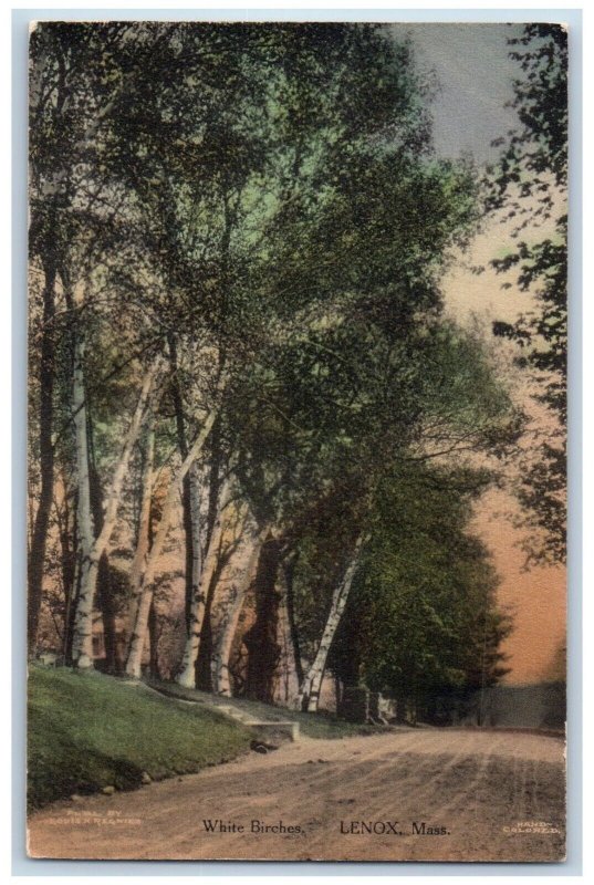 Lenox Massachusetts Postcard White Birches Exterior View c1910 Vintage Antique