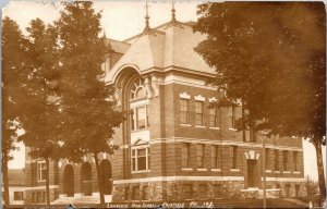 Real Photo Postcard Lawrence High School in Fairfield, Maine~132883