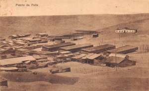 Puerto de Paita Peru Birds Eye View Vintage Postcard AA109391