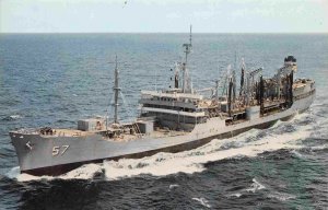 USNS Marias T-AO 57 OIler US Navy Ship postcard