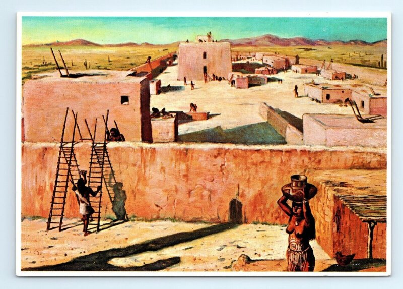 Hohokam Indian Village Life Casa Grande Ruins National Monument AZ Postcard