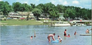 Fun Center The Beach At Rockaway On Lake Taneycomo MO Vintage JUMBO Postcard 