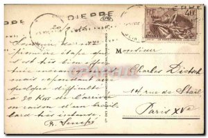 Old Postcard Dieppe Vue Generale From Jack I & # 39Eglise St Jacques