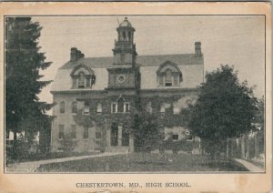 Chestertown Maryland High School 1911 to Cedar Gove Tennessee Postcard T20