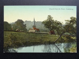 Surrey GODALMING St Peter & St Pauls Church from River Church c1908 Postcard