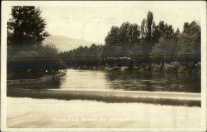 Reno NV Truckee River Real Photo Postcard