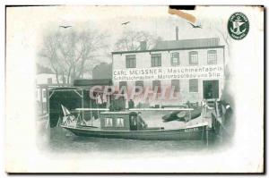 Old Postcard Boat Carl Meissner