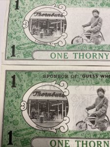 Vtg Thornbury's Toys Store Thorny Bucks Louisville Lexington KY Certificate Lot