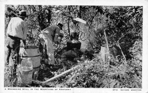 Moonshine Still Mountains of Kentucky postcard