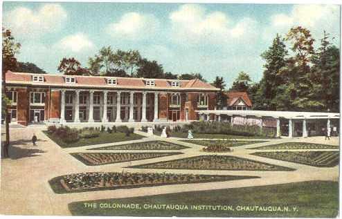 The Colonnade, Chautauqua Institution, Chautauqua, New York State, Double Back