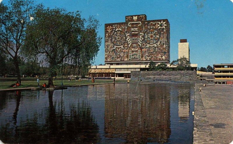 Mexico - National University Library- Massive Stone Mural Façade