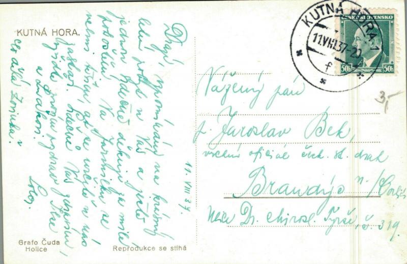 Czech Republic Kutná Hora RPPC 02.93  