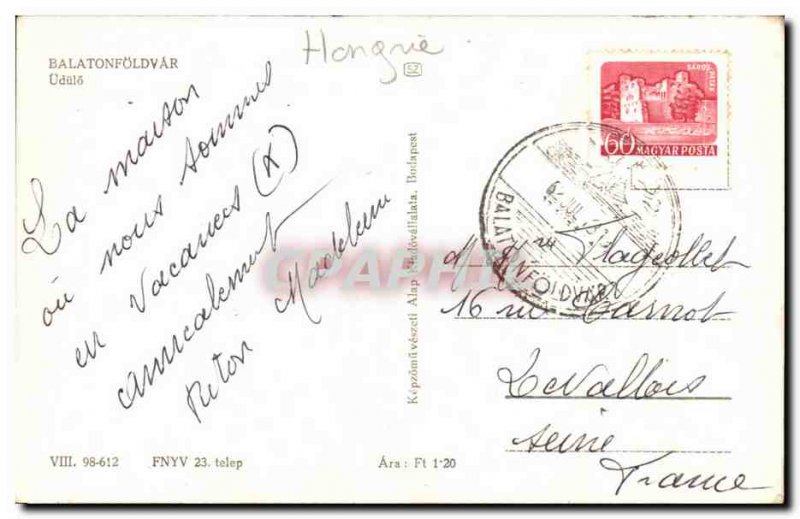 Postcard Modern Hungary Hungary Balatonfoldvar