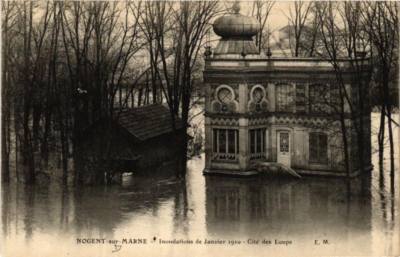 CPA NOGENT-sur-MARNE - Inondations de Janvir 1910 - Cité des Loups (659380)