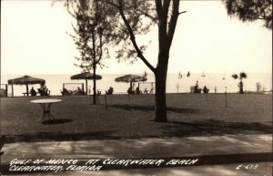 Clearwater Florida FL Hotel Motel Gulf of Mexico Real Photo c1940s Postcard