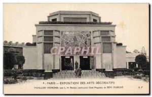 Old Postcard Paris - Decorative Arts Exhibition Pavilions & # & # 34 34pomone...