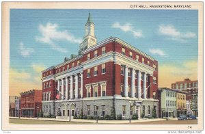 HAGERSTOWN, Maryland, 1930-1940's; City Hall