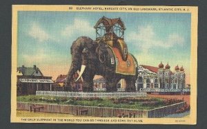 Ca 1926 PPC Elephant Hotel In Margate Built In 1885 Atlantic City NJ Mint