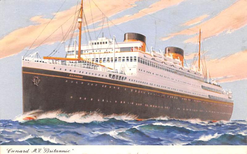 Cunard MV Britannic Ship Unused 