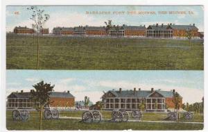 Barracks Fort Des Moines Iowa 1910s postcard