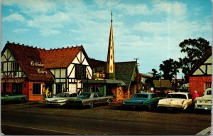 Vtg 1960s Danish Old World Village Solvang California CA Unused Postcard