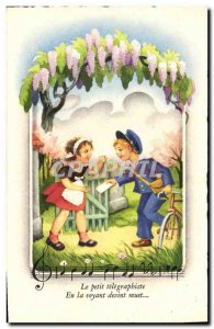 Old Postcard Fantasy Illustrator Child Velo Factor
