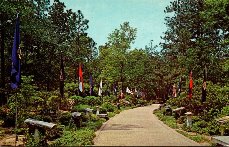 Georgia Warm Springs The Little White House Avenue Of Flags