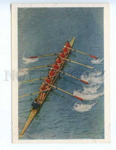 237626 USSR 1954 year SPORT Men's eight rowing skiff old