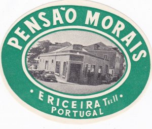 Portugal Ericeira Pansao Morais Vintage Luggage Label sk2124