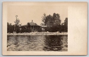 RPPC House on The Lake Real Photo Postcard B43