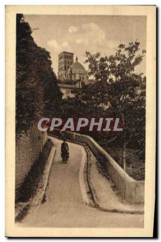 Postcard Old Angouleme Old St Martin Dome and Tower of the Cathedral