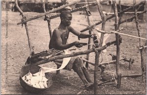 Senegal Dakar Malinko Weaver Vintage Postcard 05.19