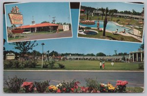 Roadside~Howard Johnsons Motor Lodge & Restaurant Views~Savannah GA~Vintage PC