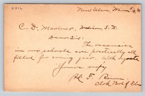 1895  New Ulm  Minnesota   Postcard