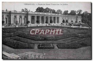 Postcard Old Versailles Facade of the Grand Trianon on the Gardens