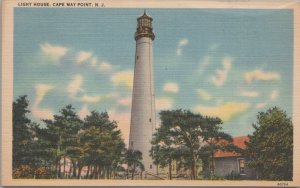 Postcard Light House Cape May Point NJ