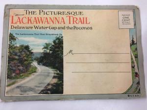 Lackawanna Trail Pennsylvania Water Gap Souvenir Folder Antique Postcard K62730