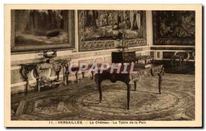 Old Postcard Versailles Chateau La Table De La Paix