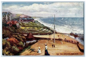 c1910 The Pier Approach Boscombe Dorset England Oilette Tuck Art Postcard