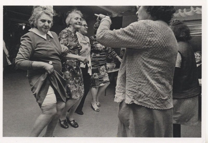 Pensioners Lunchclub OAP Doing Can Can Dance Photo Postcard