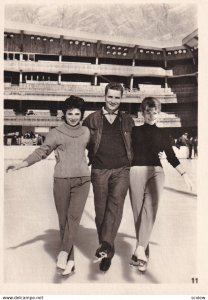 RP: Male Figure Skater with two female skaters, 1963 (3)