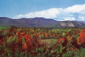 NH - North Conway, Moat Mountain Range from Main Street