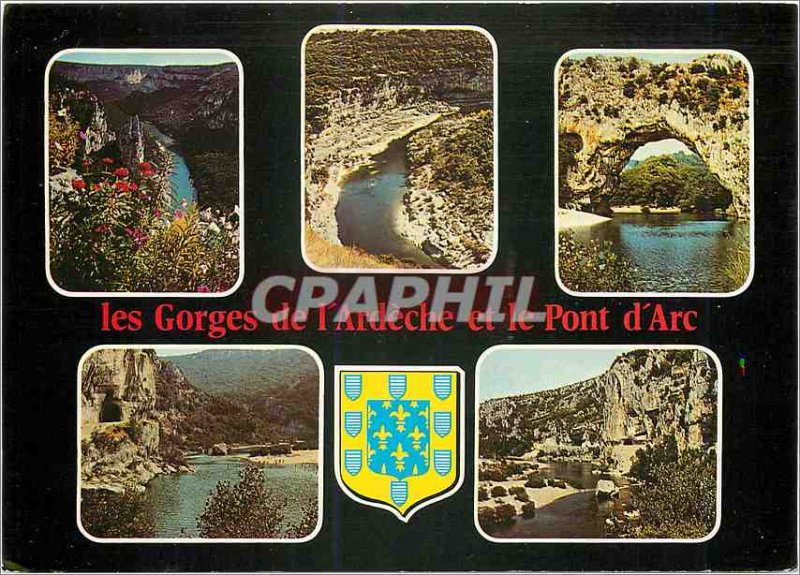 'Postcard Modern Belles Images of Ardeche Gorges Ardeche and the Pont d''Arc'