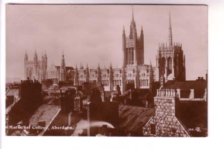 Real Photo, Marischal College, Aberdeen, Scotland,