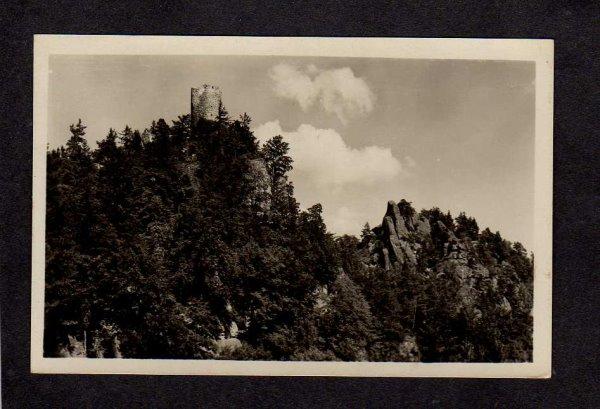 Hrad Frydstejn Czechoslovakia Postcard Real Photo RPPC Ceskoslovensko