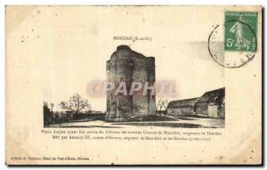 Old Postcard Old Dungeon Houdan having made the Chateau Parrie