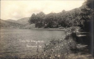 Sherburne Vermont VT Ottaquechee River Real Photo Vintage Postcard