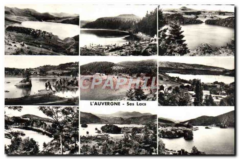 Postcard Modern L & # 39Auvergne His Lakes Guery Serviere Pavin The Cassiere ...