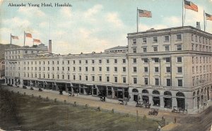 Alexander Young Hotel Honolulu Hawaii 1910c postcard