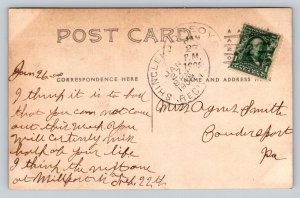 RPPC  1907  First Baptist Church  Shinglehouse  Pennsylvania   Postcard